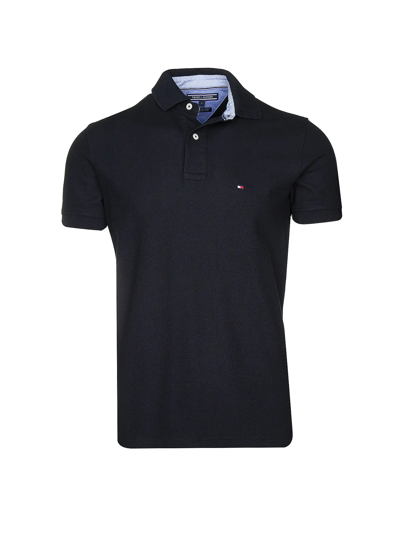 TOMMY HILFIGER | Poloshirt Regular Fit | schwarz